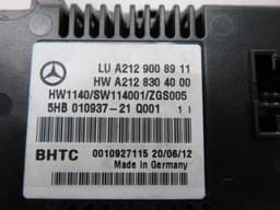 MERCEDES-BENZ A2129008911 A2129003014 2129003014 Heater control panel MERCEDES-BENZ E-CLASS (W212) (2009-2016) — thumbnail 2