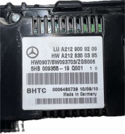 MERCEDES-BENZ Heater control panel MERCEDES-BENZ E-CLASS Coupe (C207) (2009-2016) — thumbnail 5