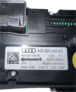 AUDI 4G0820043AC Heater control panel AUDI A6 / A6 ALLROAD (C7, 4G) (2010-2018) — thumbnail 4