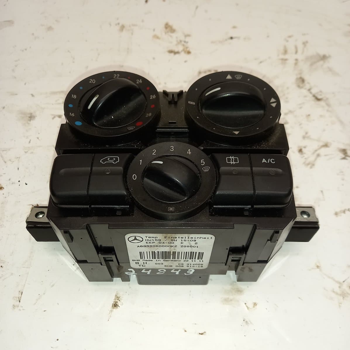 MERCEDES-BENZ A6399060000KZ A6399060000 A6399061300 6399060000 6399061300 Heater control panel MERCEDES-BENZ VITO / VIANO (W639) (2003-2014)