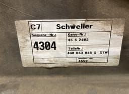 AUDI 4G0853859 4G0853855G Side Skirt Left AUDI A6 / A6 ALLROAD (C7, 4G) (2010-2018) — thumbnail 3