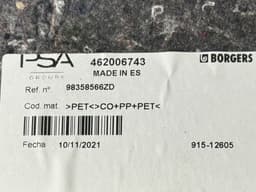 CITROËN 98358566ZD Spare Wheel Well CITROËN C4 III / X (C41) (2020-) — thumbnail 3