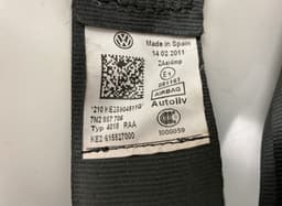 VW 7N2857706 615527000 Seat Belt Front Right VW SHARAN II (7N) (2010-2022) — thumbnail 4
