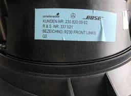 MERCEDES-BENZ A2308201902 Set of loudspeakers MERCEDES-BENZ SL-CLASS (R230) (2001-2012) — thumbnail 5
