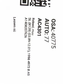 MERCEDES-BENZ A1408207626 Relays, other MERCEDES-BENZ SL-CLASS (R129) (1989-2001) — thumbnail 4
