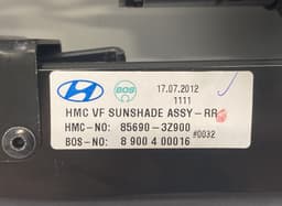 HYUNDAI 8900400016 856903Z900 9929000069 Rear window sun shade HYUNDAI i40 (VF) (2011-2019) — thumbnail 4