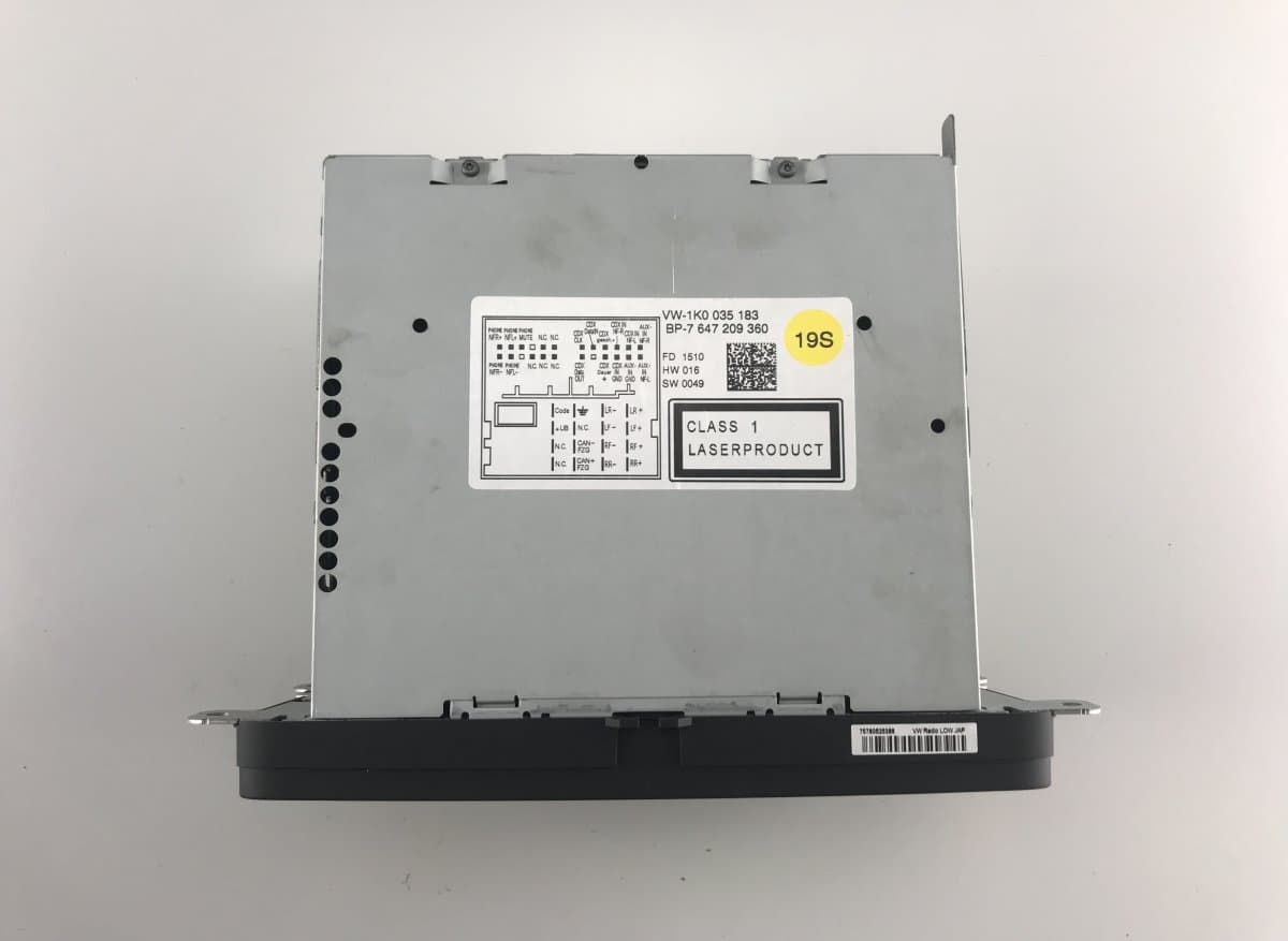VW 1K0035183 1K0035183 Radio VW PASSAT B7 / ALLTRACK (2010-2015)