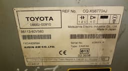 TOYOTA CQ-XS6770AJ Radio TOYOTA AVENSIS (T250) (2003-2008) — thumbnail 4