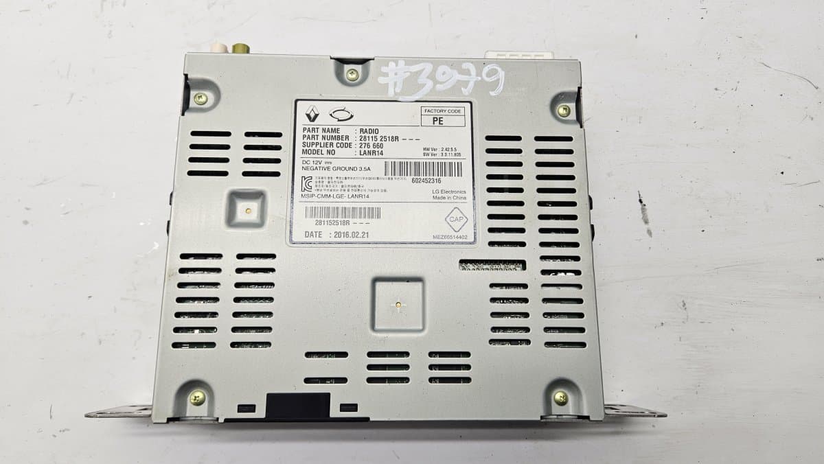 RENAULT 281152518R Radio RENAULT TALISMAN (L2M, KP) (2013-2022)