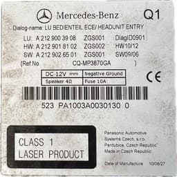 MERCEDES-BENZ Radio MERCEDES-BENZ E-CLASS (W212) (2009-2016) — thumbnail 4