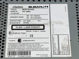 SUBARU 86201SG420 Radio SUBARU FORESTER (SJ) (2013-2018) — thumbnail 3
