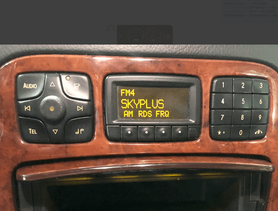 MERCEDES-BENZ B6016 Radio MERCEDES-BENZ S-CLASS (W220) (1998-2005)