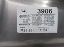 MERCEDES-BENZ A2047200679 A2047202579 A2127201679 Window Regulator mechanism front right MERCEDES-BENZ C-CLASS (W204) (2007-2013) — thumbnail 3
