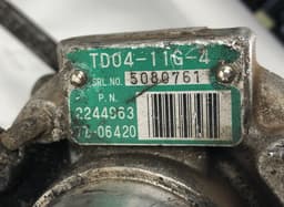MITSUBISHI TD0411G4 2244963 7706420 Turbocharger MITSUBISHI PAJERO SPORT (K90) (1997-2008) — thumbnail 4