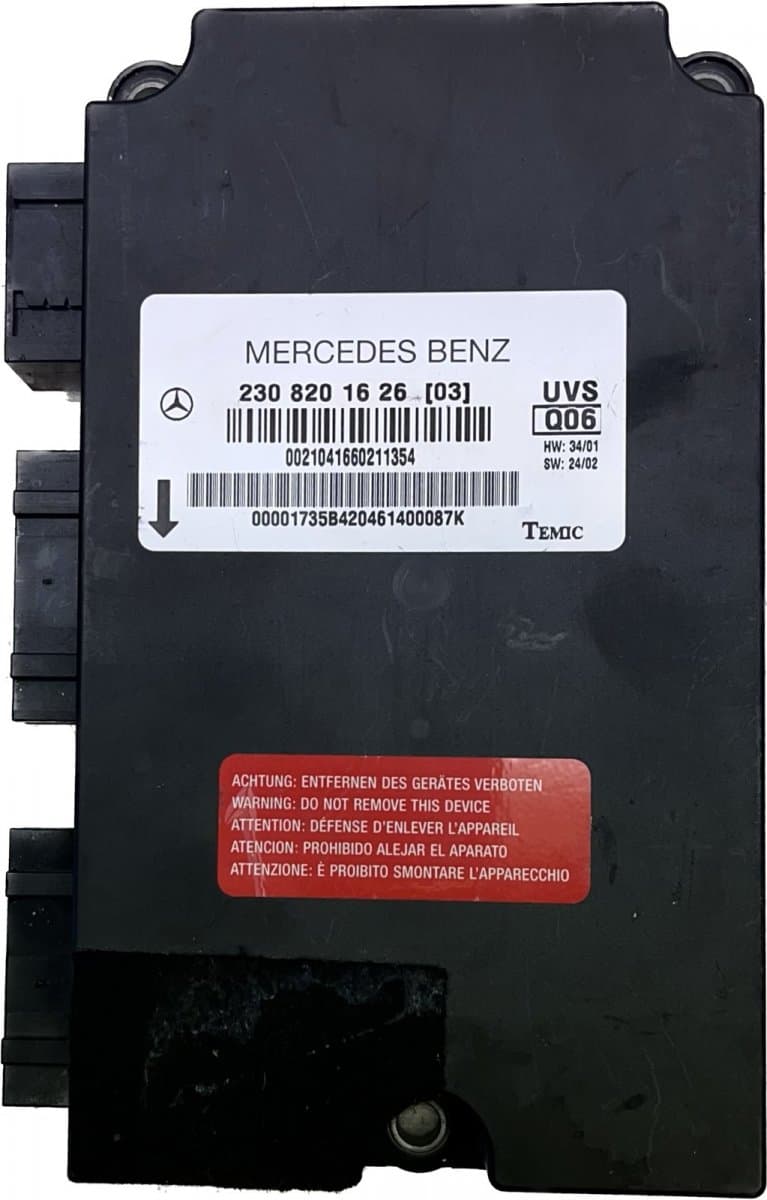MERCEDES-BENZ Sunroof control unit MERCEDES-BENZ SL-CLASS (R230) (2001-2012)
