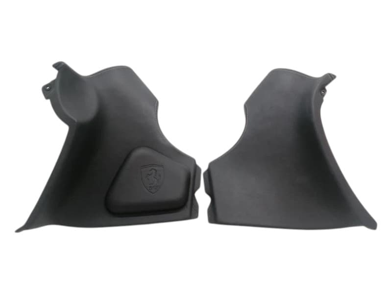 ORIGINAL OEM FERRARI 612 F137 CONSOLE BLACK LEATHER KNEE PAD