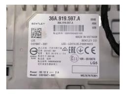 BENTLEY BENTLEY BENTAYGA 36A MK2 Navigation Monitor 36A919597A — thumbnail 4