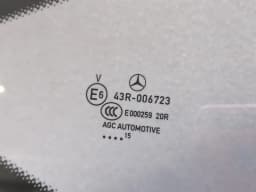 MERCEDES-BENZ MERCEDES GT C190 COUPE Right Rear Quarter Glass A1906700600 — thumbnail 3