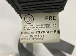 TOYOTA J090301 7S2050-P 7S2050P Seat Belt Front Left TOYOTA PRIUS III (XW30) (2009-2015) — thumbnail 2