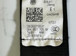 VW 1K4857705BF Seat Belt Front Left VW GOLF VI (5K) (2008-2013) — thumbnail 3