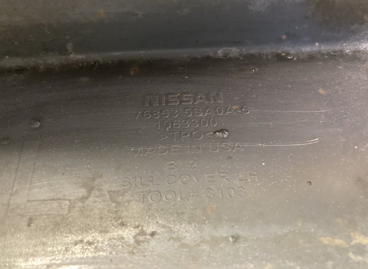 768535SA0A-6 Side Skirt Right NISSAN LEAF II (ZE1) (2017-)
