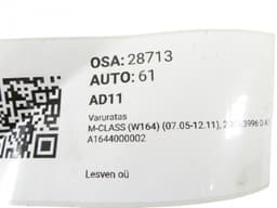 MERCEDES-BENZ A1644000002 Spare wheel MERCEDES-BENZ ML-CLASS (W164) (2005-2011) — thumbnail 10
