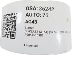 MERCEDES-BENZ A0061515901 Starter motor MERCEDES-BENZ GL-CLASS (X164) (2006-2012) — thumbnail 6