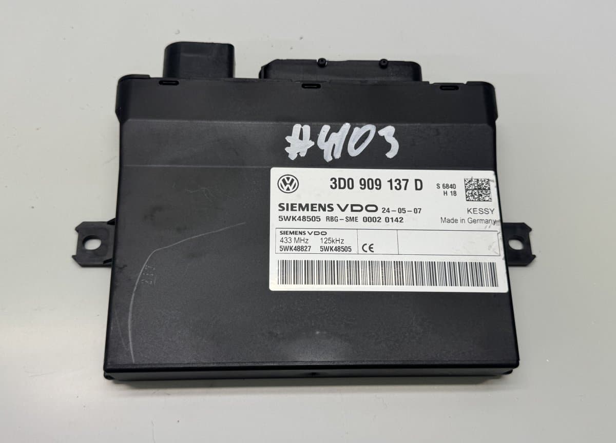 PORSCHE 3D0909137D KEYLESS GO control unit PORSCHE CAYENNE I (2002-2010)