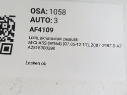 MERCEDES-BENZ A25183002909051 A2518300290 Main windows switch MERCEDES-BENZ ML-CLASS (W164) (2005-2011) — thumbnail 7
