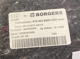 AUDI 8T8863880N B09064616/00 Luggage Compartment trim Right AUDI A5 (B8) (2007-2016) — thumbnail 3