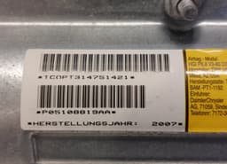 CHRYSLER P05108819AA L0095871 1C774-2 L0050423 Passenger Airbag CHRYSLER VOYAGER V (RT) (2007-2016) — thumbnail 4