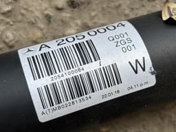 MERCEDES-BENZ A2054108003 Propeller Shaft Complete MERCEDES-BENZ C-CLASS (W205) (2013-2021) — thumbnail 2
