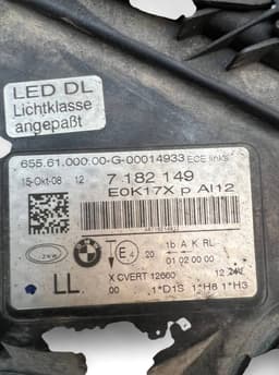 BMW 7182149 63117228427 Headlight left BMW 7 (F01, F02) (2008-2016) — thumbnail 9