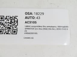 MERCEDES-BENZ A9068300185 Heater control panel MERCEDES-BENZ SPRINTER (906) (2006-2018) — thumbnail 6