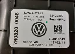 VW 7N0820004B 7H0819359 7L0907521B 7H0819021A 52422299 52496462 52411483R06 52433430 Heater Fan VW SHARAN II (7N) (2010-2022) — thumbnail 8