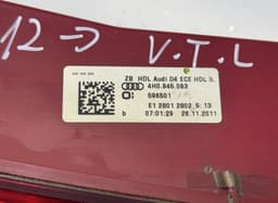 AUDI 4H0945093 Inner tail light, left AUDI A8 (4H) (2009-2017) — thumbnail 4