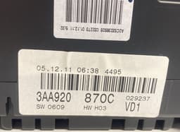 VW 3AA920870C A2C53238928 A2C53439624 Instrument Cluster VW PASSAT B7 / ALLTRACK (2010-2015) — thumbnail 3