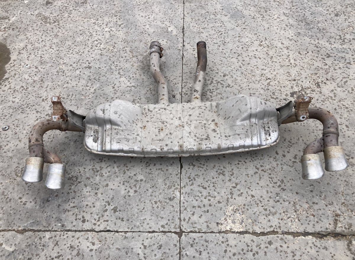 PORSCHE 95511112170 Exhaust rear silencer (muffler) PORSCHE CAYENNE I (2002-2010)