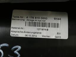 MERCEDES-BENZ A1768100079 A17681000799H44 A17681000009H44 A1768100000 A1766807200 A17668004717H52 A1766800471 A17668072007H52 center Console Shelf / Stowage MERCEDES-BENZ A-CLASS (W176) (2012-2018) — thumbnail 8