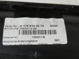 MERCEDES-BENZ A1768100079 A17681000799H44 A17681000009H44 A1768100000 A1766807200 A17668004717H52 A1766800471 A17668072007H52 center Console Shelf / Stowage MERCEDES-BENZ A-CLASS (W176) (2012-2018) — thumbnail 7