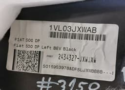 FIAT 1VL03JXWAB 2368840 2434327-JXWJXW S015953978 Door Trim Panel Front Left FIAT 500 (312) (2007-) — thumbnail 3