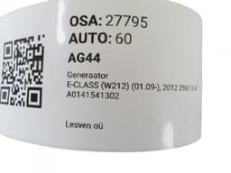 MERCEDES-BENZ A0141541302 Alternator MERCEDES-BENZ E-CLASS (W212) (2009-2016) — thumbnail 5