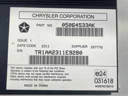 JEEP 05064533AK Audio amplifier JEEP GRAND CHEROKEE IV (WK, WK2) (2010-2021) — thumbnail 4