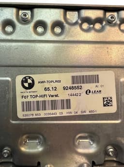 BMW 65129248552 9248552 Audio amplifier BMW 7 (F01, F02) (2008-2016) — thumbnail 6