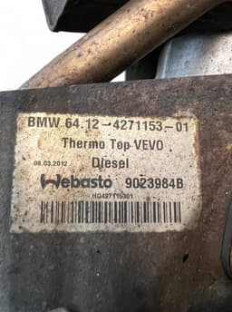 BMW 64124271153 4271153 64129257006 9257006 Auxiliary / pakring heater (webasto) BMW 5 (F10, F11) (2010-2017) — thumbnail 7