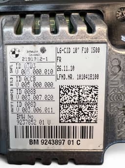 BMW 9243897 65509266385 9266385 Dash screen BMW 5 (F10, F11) (2010-2017) — thumbnail 8