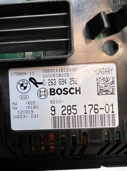 BMW 9285176 0263694252 62108795128 8795128 62109285176 Instrument Cluster BMW 5 (F10, F11) (2010-2017) — thumbnail 7