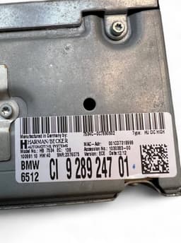 BMW 65129289247 9289247 Radio BMW 5 (F10, F11) (2010-2017) — thumbnail 5