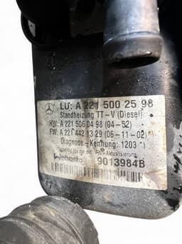 MERCEDES-BENZ A2215002598 2215002598 A2215002398 A2215004998 A2215006298 A2215006798 2215002398 2215004998 2215006298 2215006798 Auxiliary / pakring heater (webasto) MERCEDES-BENZ S-CLASS (W221) (2005-2013) — thumbnail 6