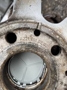 MERCEDES-BENZ 8JX17 ET43 D66.6 5X112 Spare wheel MERCEDES-BENZ C-CLASS (W204) (2007-2013) — thumbnail 4